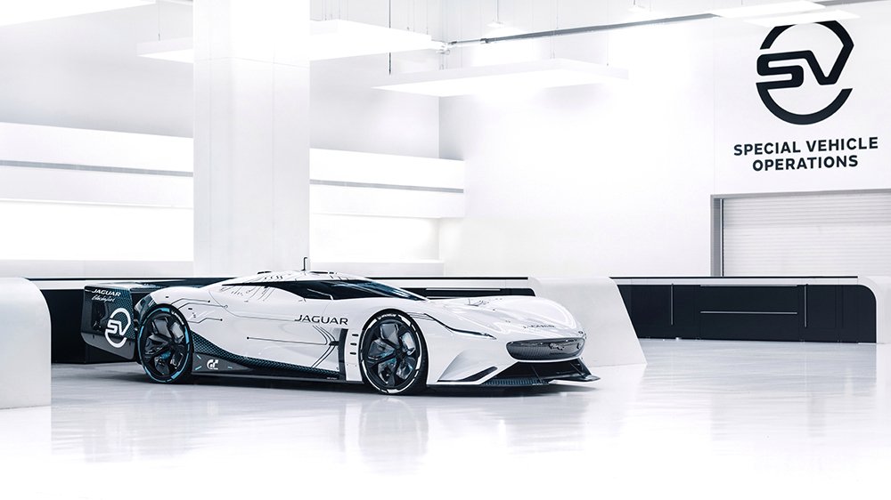 The physical model of the Jaguar Vision Gran Turismo SV