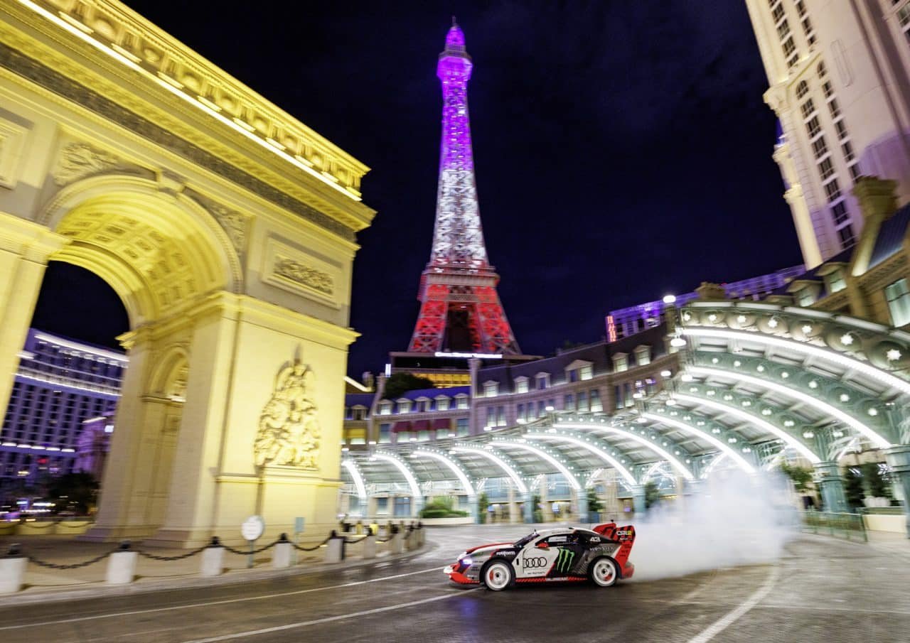Ken Block, Ken Block goes electric in Las Vegas for latest Hoonigan video, ClassicCars.com Journal
