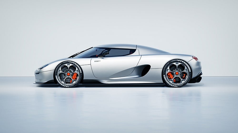 The Koenigsegg CC850 from the side