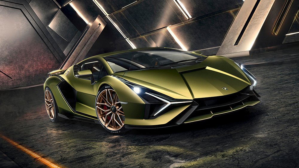 The Lamborghini Sián hybrid supercar