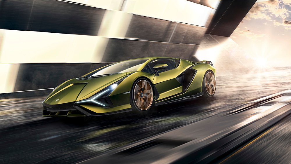 The Lamborghini Sián hybrid supercar