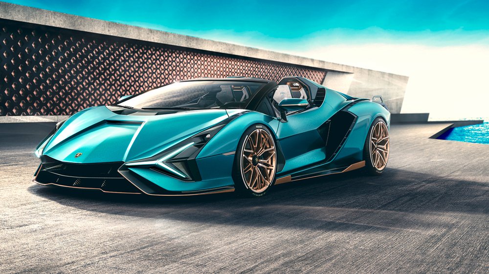 The Lamborghini Sián Roadster.
