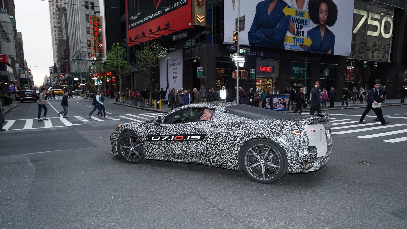 Camouflaged Next Gen Corvette NYC