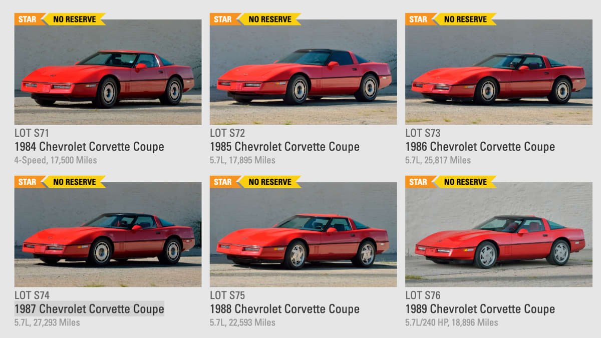 Little Red Corvettes – a collection of 15 red Chevrolet Corvettes available at auction-0