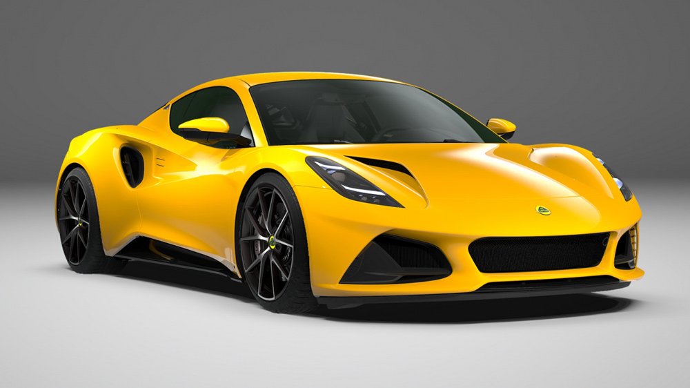 The Lotus Emira V6 First Edition in Hethel Yellow.