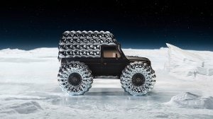 The Mercedes-Benz x Moncler Project Mondo G from the side