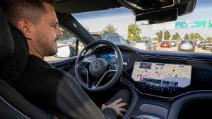 Inside a Mercedes-Benz EQS with Drive Pilot