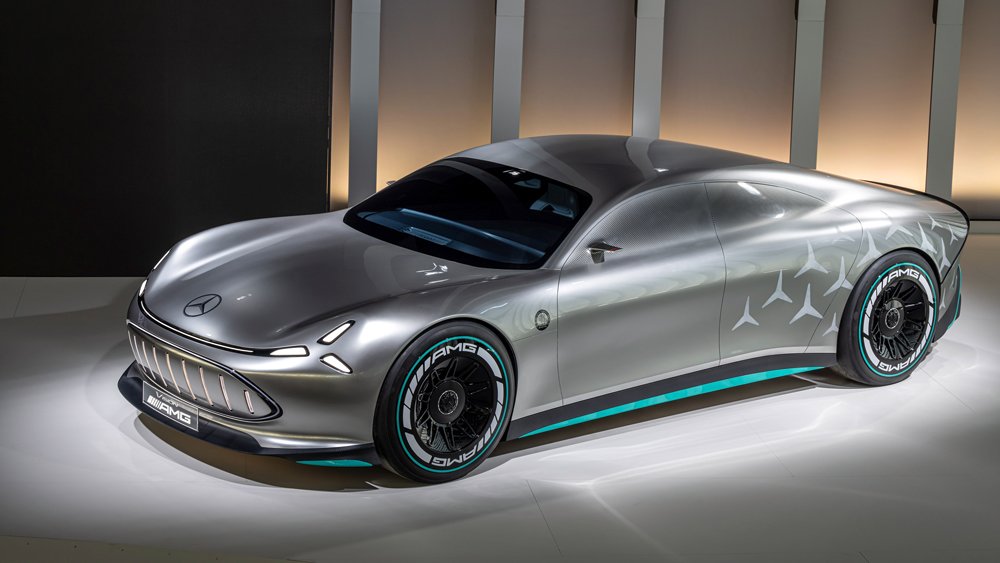 The all-electric Vision AMG concept car.