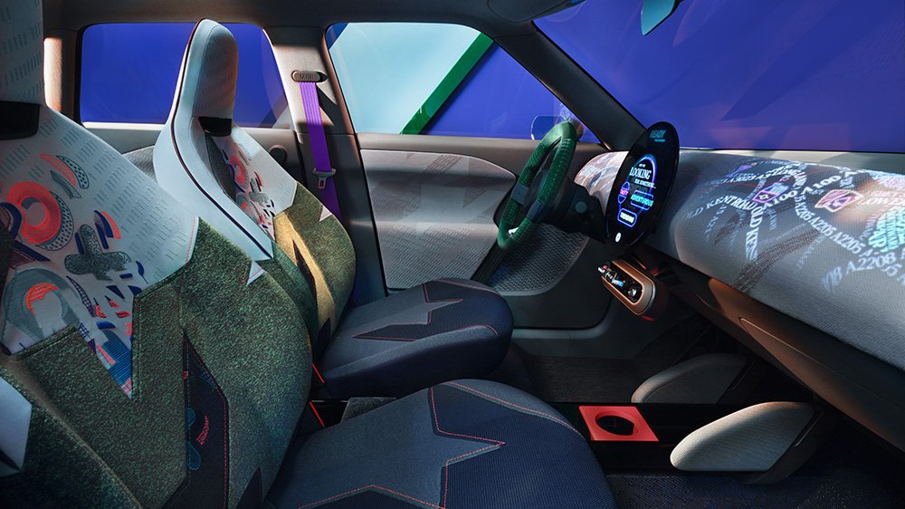 The Mini Concept Aceman EV's interior