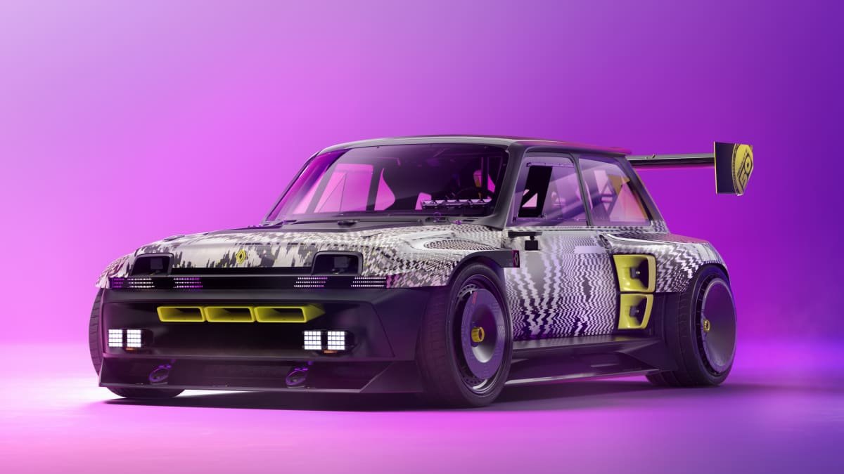 New-age Renault 5 Turbo hot hatch is an electric drift machine-0