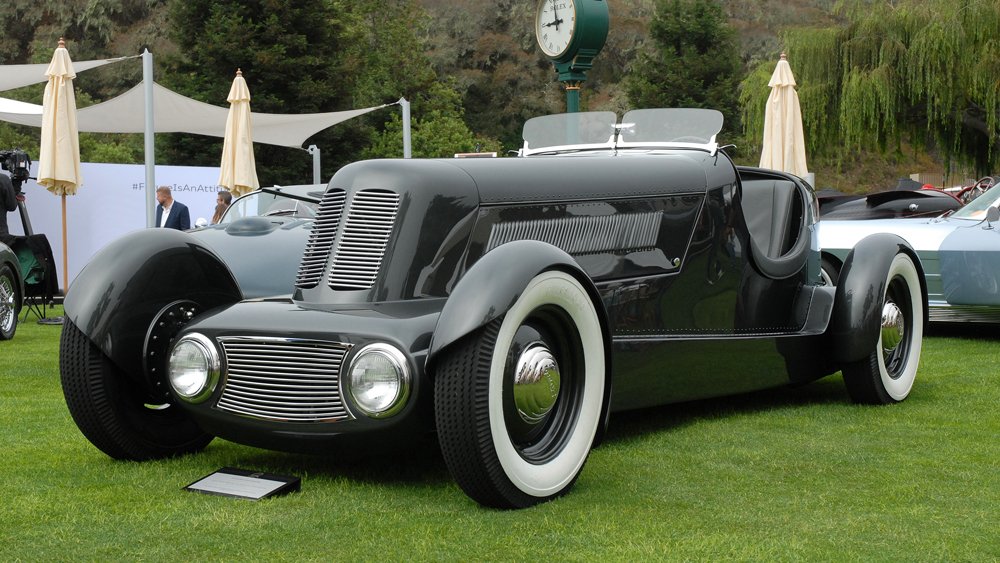 A 1934 Ford Model 40 Special Speedster at The Quail, A Motorsports Gathering 2022.