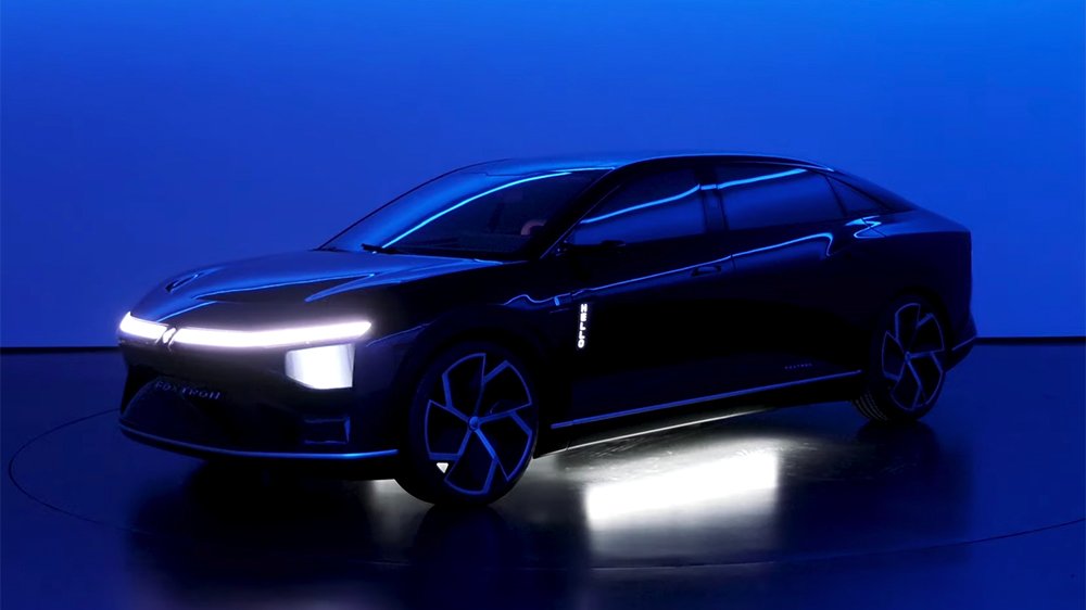 The Foxtron Model E's smart surfaces at work