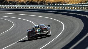 The record-setting Pininfarina Battista from the back