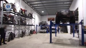 Inside the Cromer, Australia warehouse for $2.7 million luxury vehicles were seized