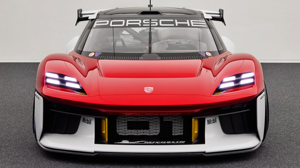 Porsche's Mission R, an all-electric concept race car.