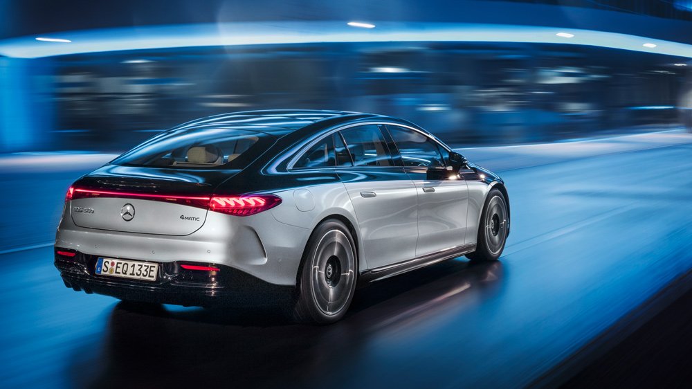 The all-electric Mercedes-Benz EQS.