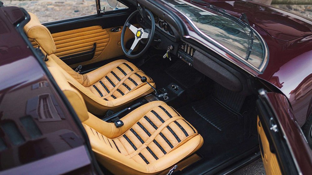Inside the 1973 Ferrari Dino 246 GTS “Chairs & Flares” by Scaglietti
