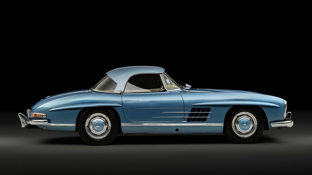 This Mercedes-Benz 300 SL Roadster was owned by racing great Juan Manuel Fangio.