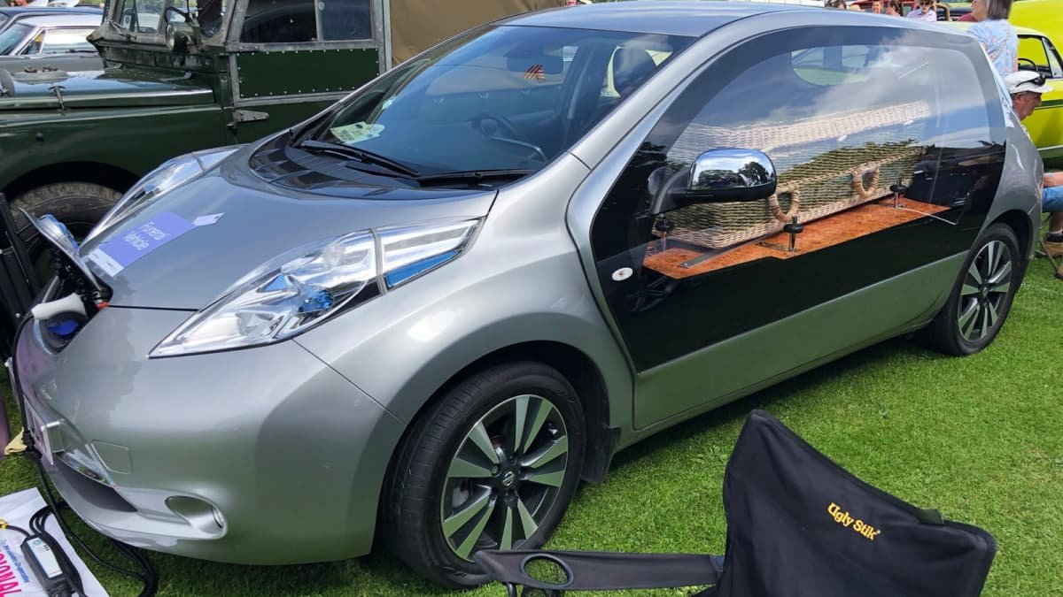Rest in peace: Nissan Leaf electric car converted to hearse-0