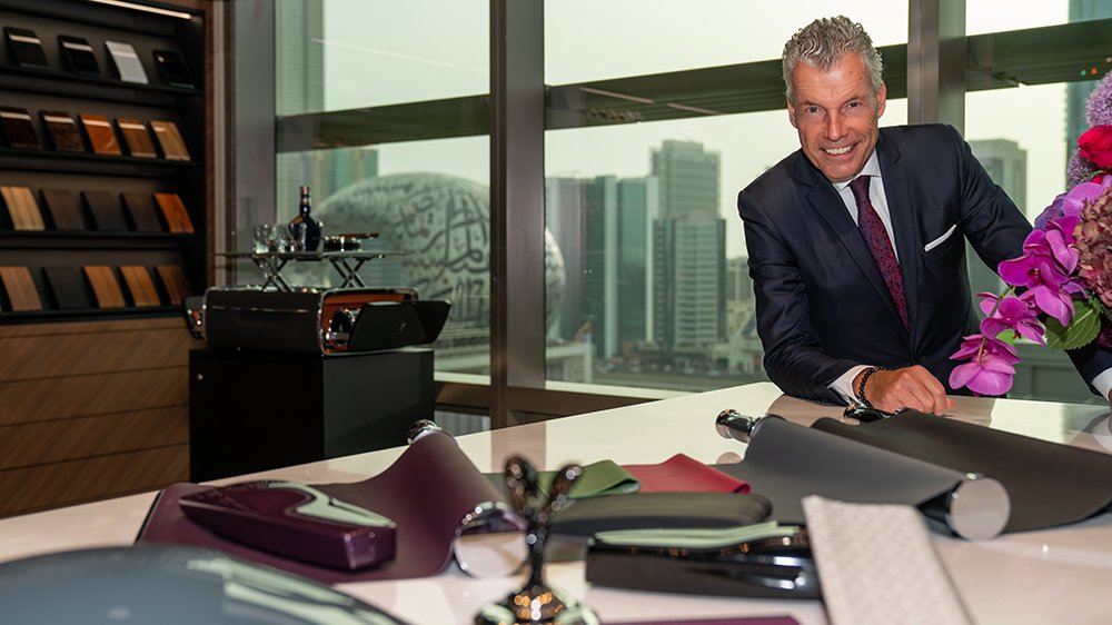 Rolls-Royce CEO Torsten Müller-Ötvös in the Dubai Private Office