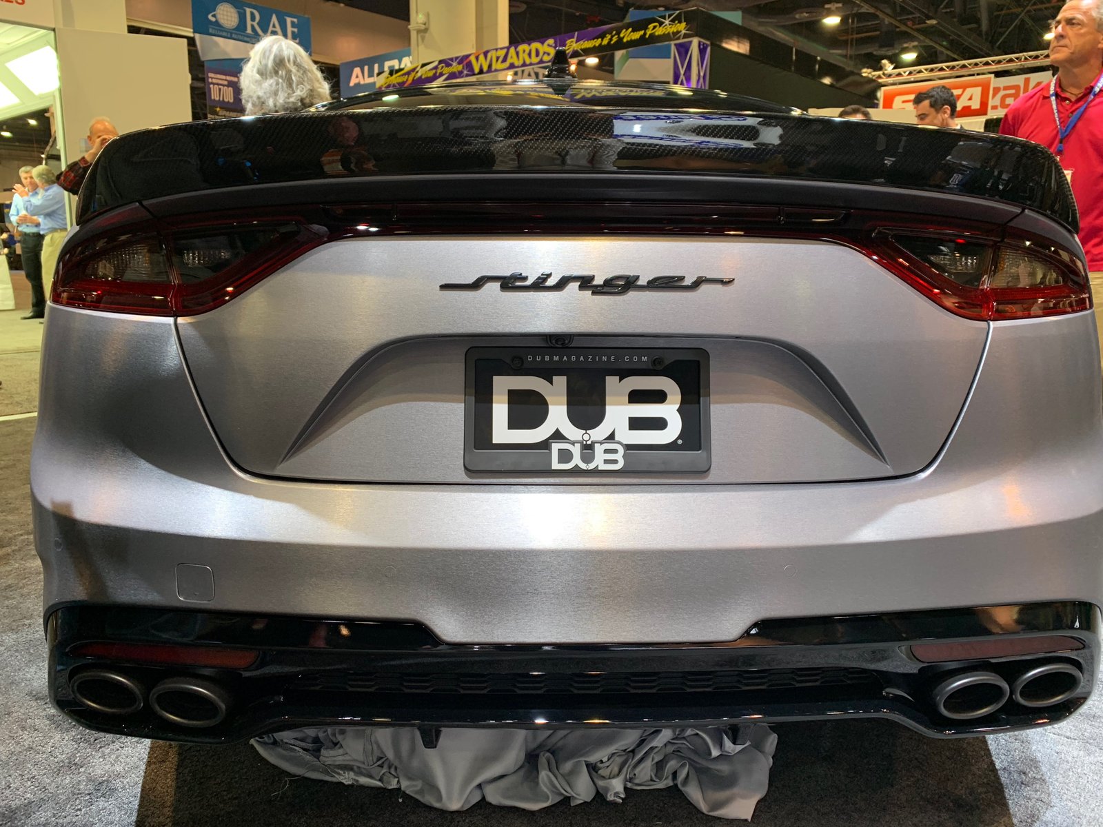 The brushed steel wrap on the car was quite eye catching. | Carter Nacke photo