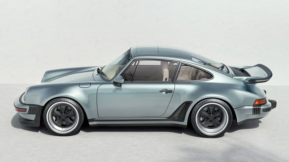 A Porsche 964 reimagined with results from the Turbo Study from Singer Vehicle Design.