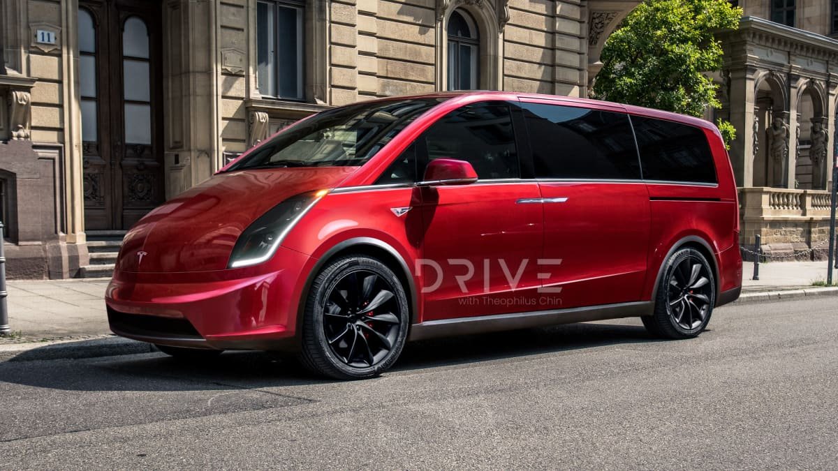 Tesla van teased during Investor Day presentation
