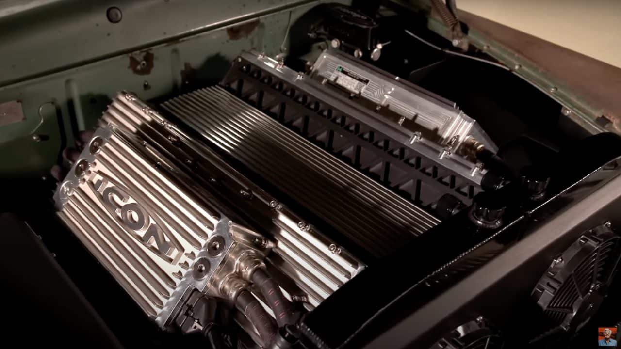 jay leno's garage, Tesla-powered Icon 1949 Mercury Coupe charges into Jay Leno’s Garage, ClassicCars.com Journal