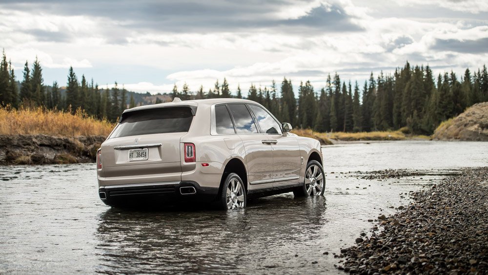 The Rolls-Royce Cullinan sport utility vehicle in Wyoming.