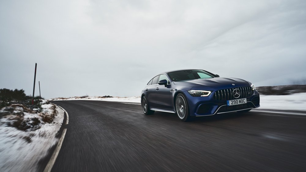 The Mercedes-AMG GT 4-Door in Scotland.