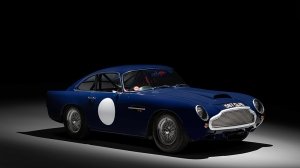 A front 3/4 view of the 1960 Aston Martin DB4 GT Lightweight