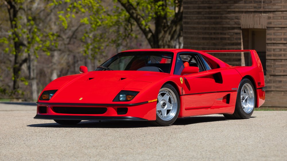 A 1990 Ferrari F40.
