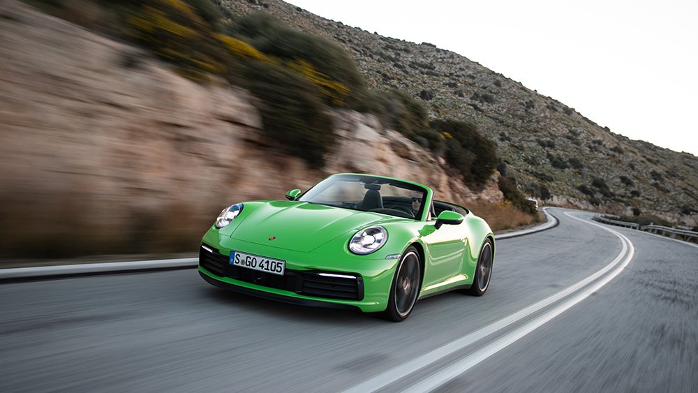 The Porsche Carrera S Cabriolet in Greece