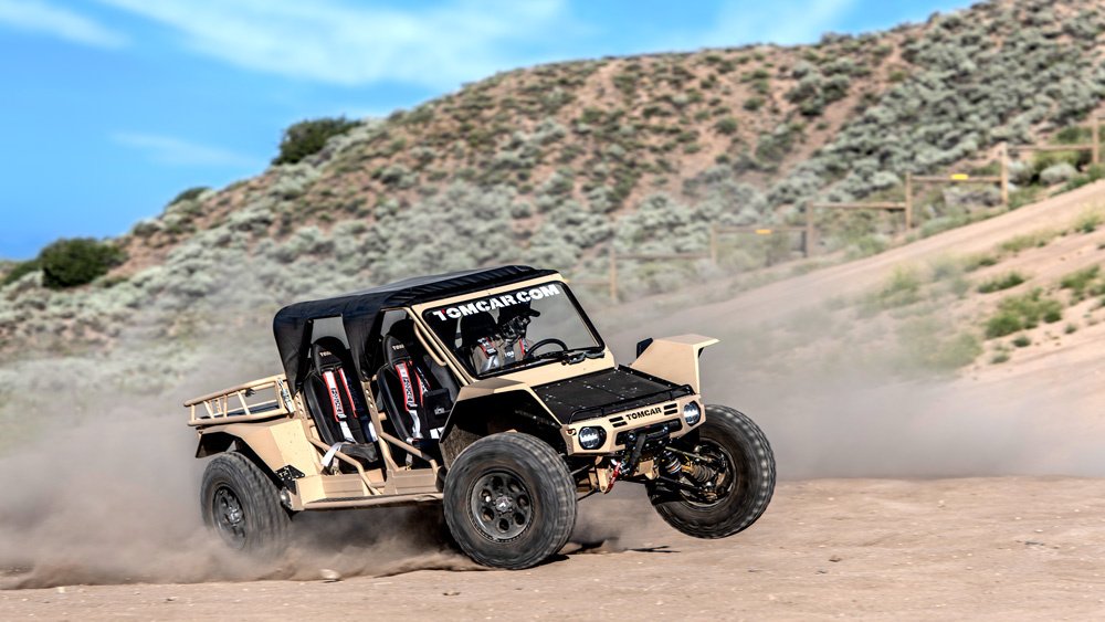 The 2020 Tomcar TX in four-seat configuration.