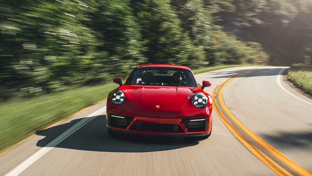 Driving a 2022 Porsche 911 GTS.