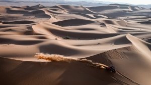 Matthias Walkner riding for the Red Bull KTM Factory Racing Team during Stage 11 of the roughly 5,000-mile 2023 Dakar Rally.