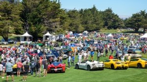 The 18th fairway of the Crystal Springs Golf Course during a past edition of the Hillsborough Concours d'Elegance.