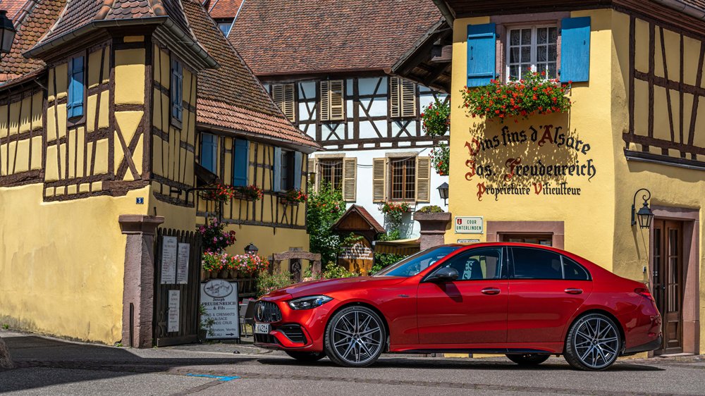 The 2023 Mercedes-AMG C 43 sport sedan.