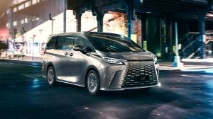 A front 3/4 view of the 2024 Lexus LM