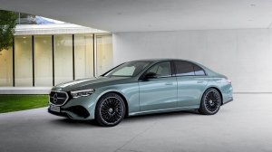 A front 3/4 view of the 2024 Mercedes-Benz E-Class