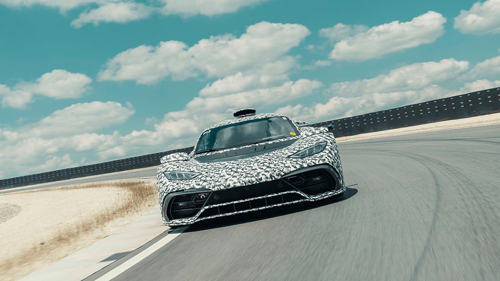 A Mercedes-AMG One prototype undergoing testing in 2019
