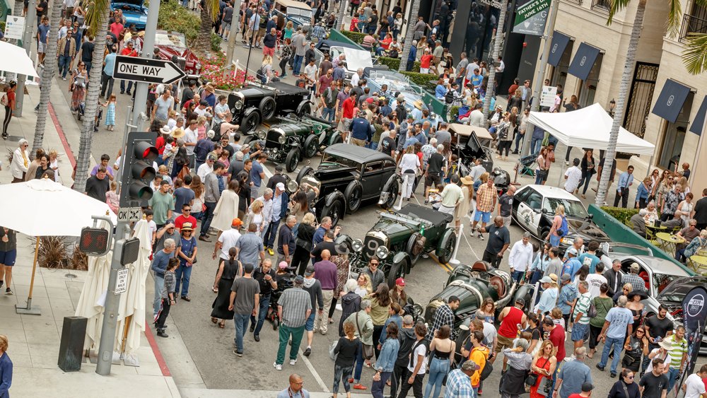 A scene from the Rodeo Drive Concours d'Elegance.