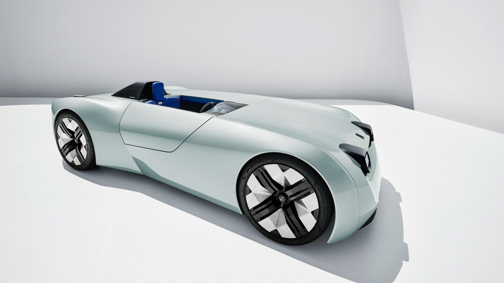 The all-electric Triumph TR25 concept car.