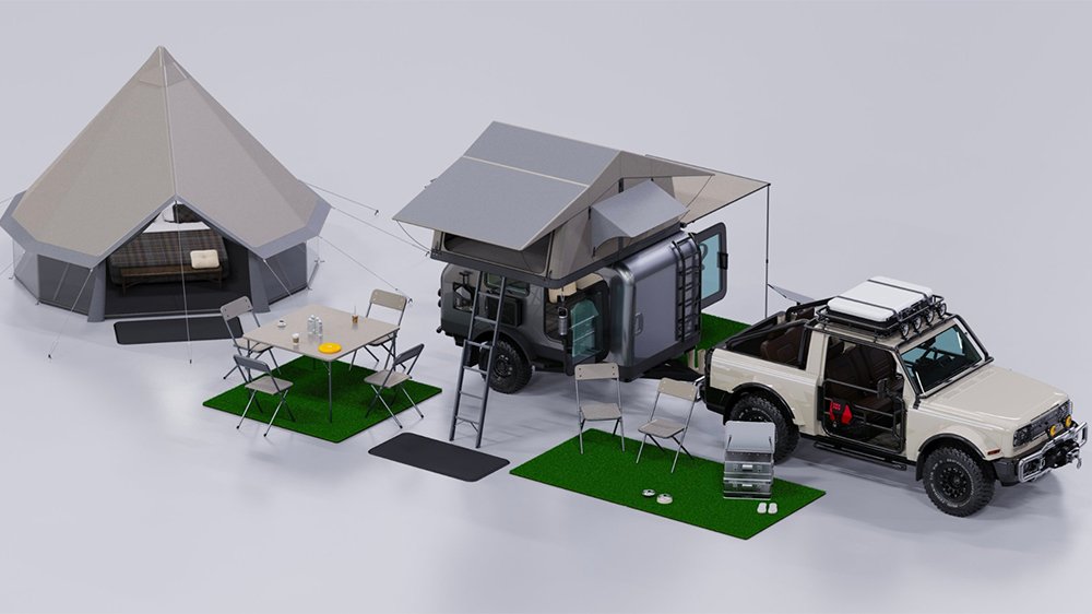 The Alpha Motors Collaborative Adventure Mobility Platform from above