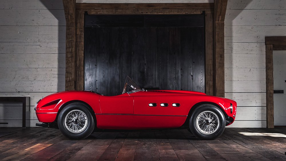 A 1953 Ferrari 340 MM with a body by Vignale.