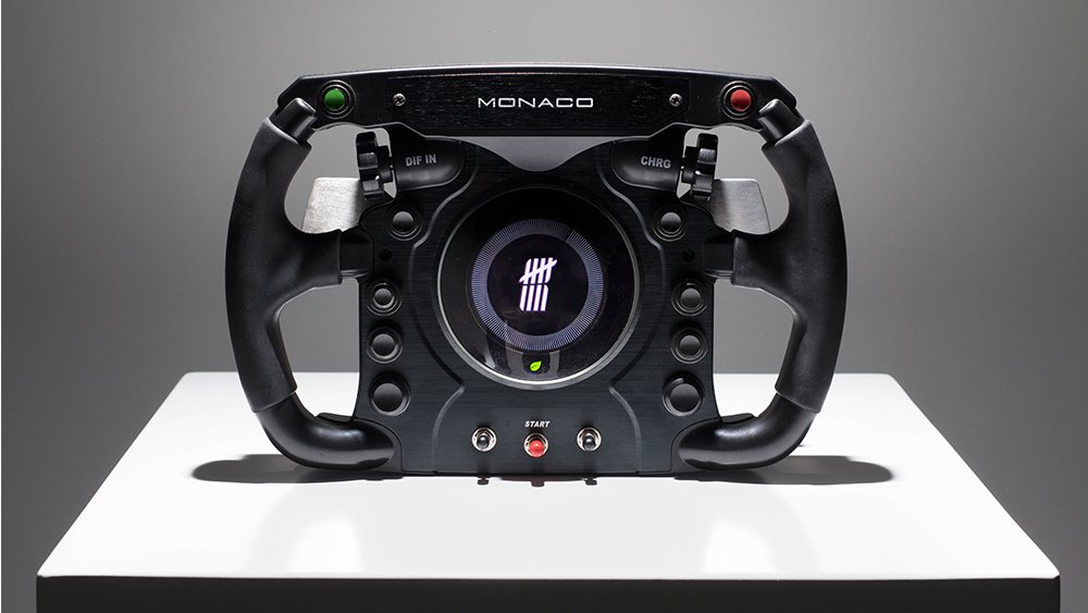 race car steering wheel