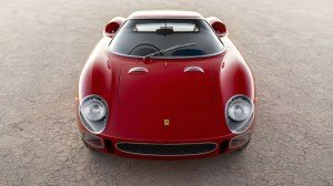 The 1964 Ferrari 250 LM by Scaglietti from the front