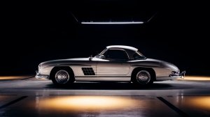 A 1961 Mercedes-Benz 300 SL Roadster.