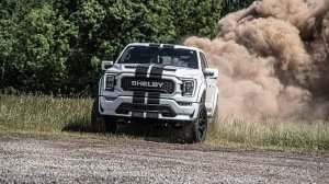 The 2023 Ford F-150 Carroll Shelby Centennial Edition skidding out