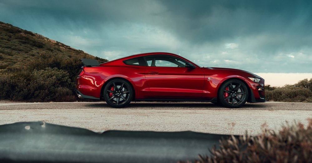 The new GT500's 5.2-liter supercharged V-8 generates more than 700 hp.